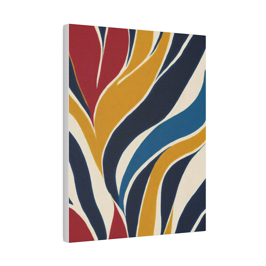 Wall Decor - Giclee Poster Art Print - Abstract Multicolor Swirl Line Pattern 78386