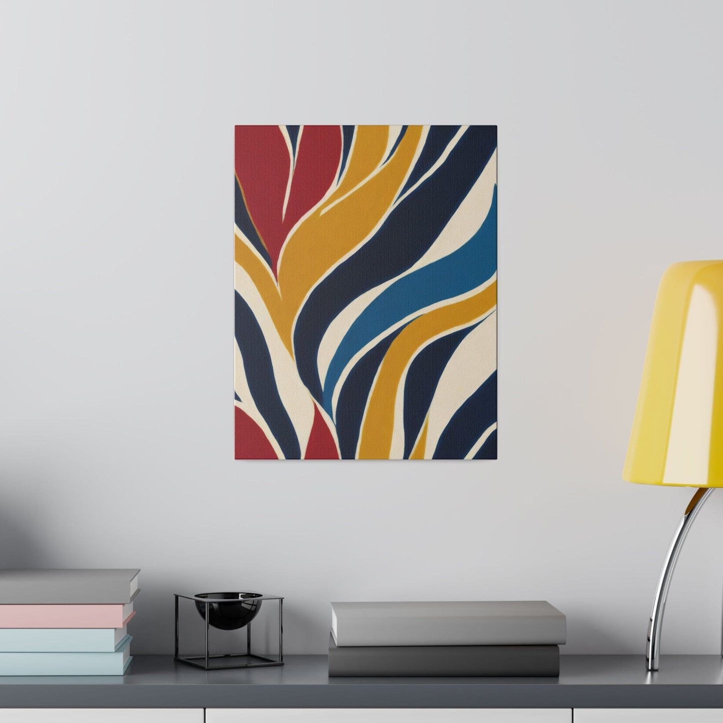 Wall Decor - Giclee Poster Art Print - Abstract Multicolor Swirl Line Pattern 78386