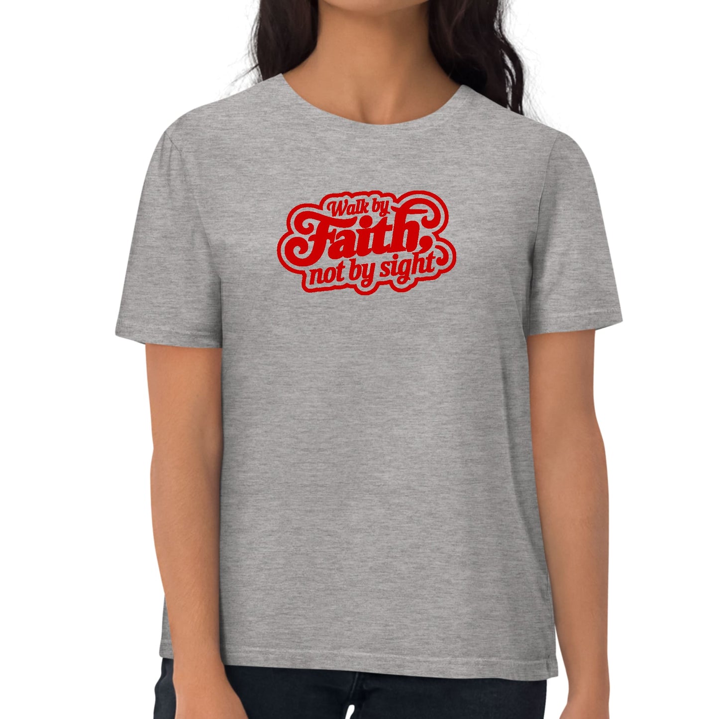 Womens Graphic T-shirt - Walk by Faith - not by Sight-6