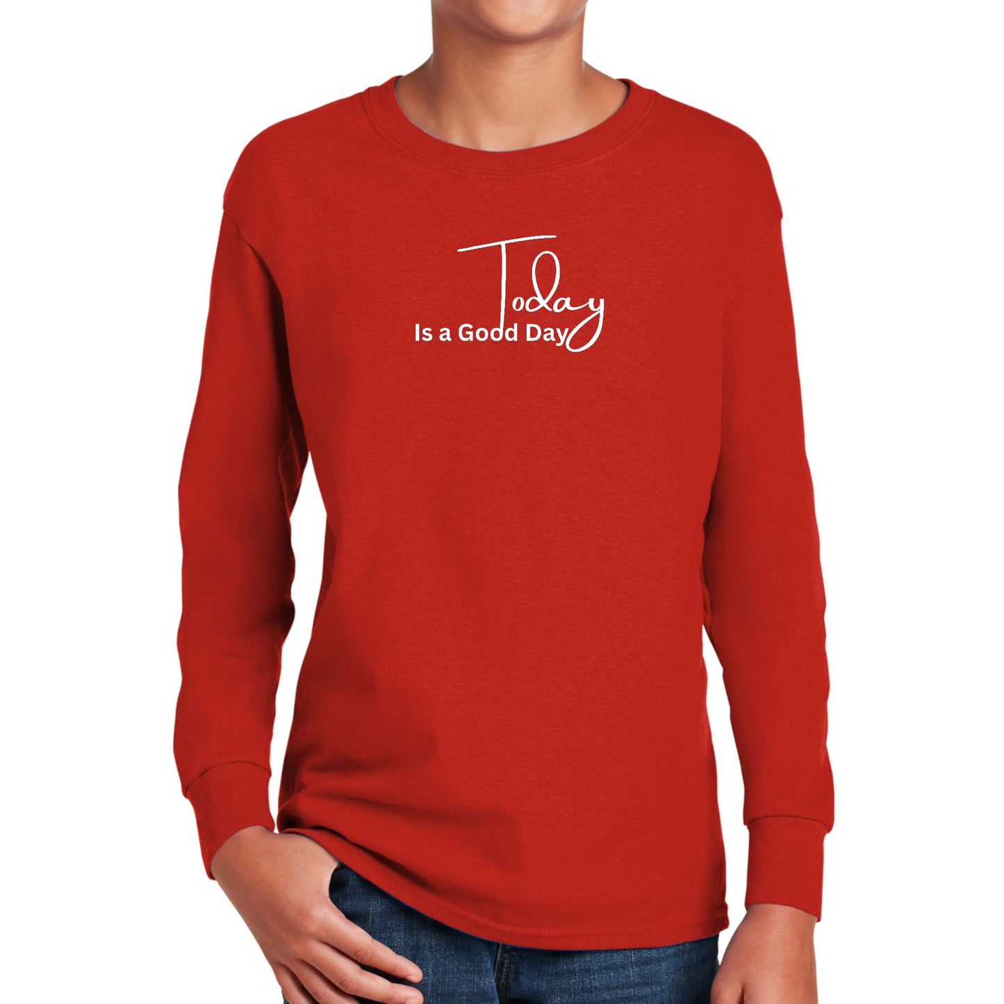 Youth Long Sleeve Graphic T-shirt - Today is a Good Day