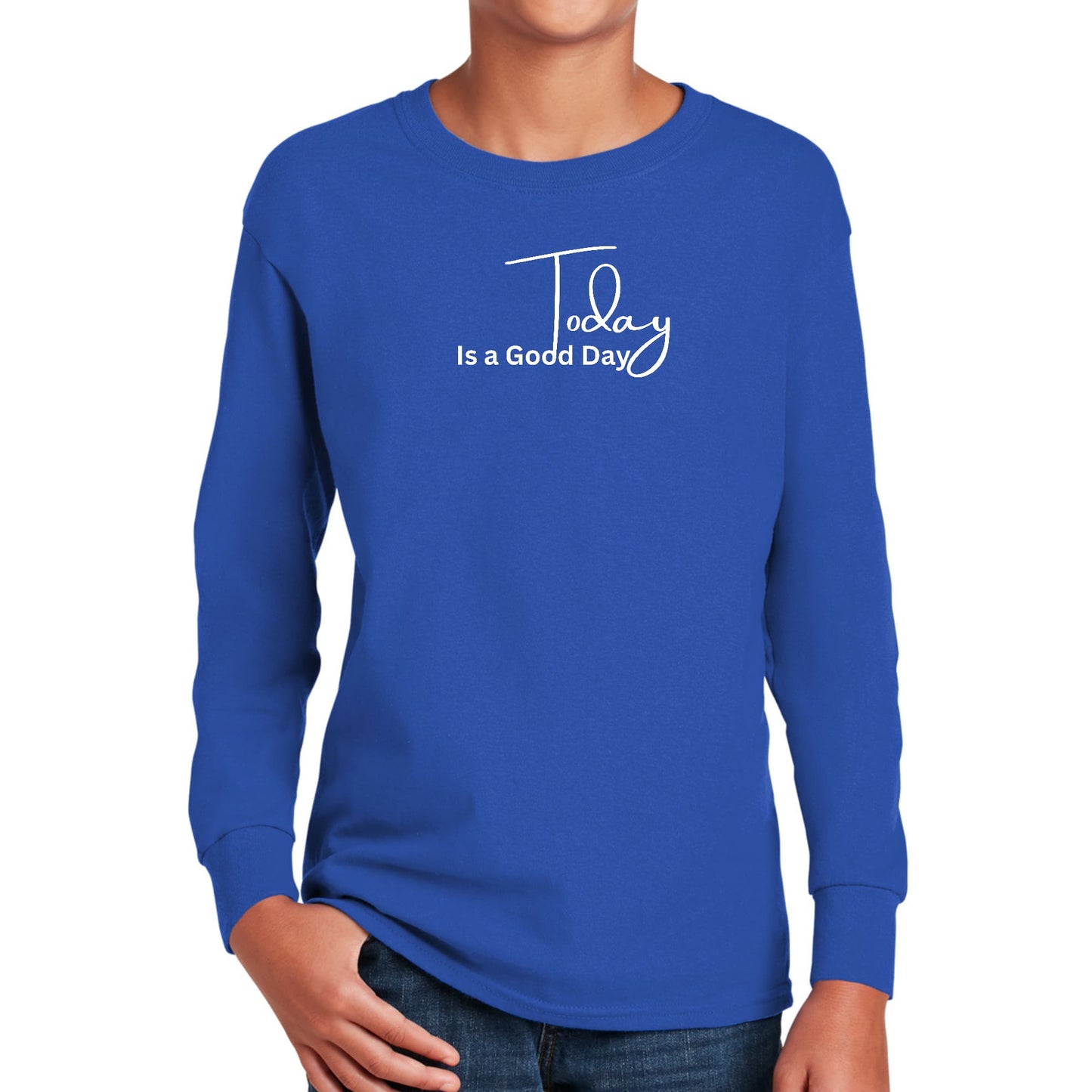Youth Long Sleeve Graphic T-shirt - Today is a Good Day